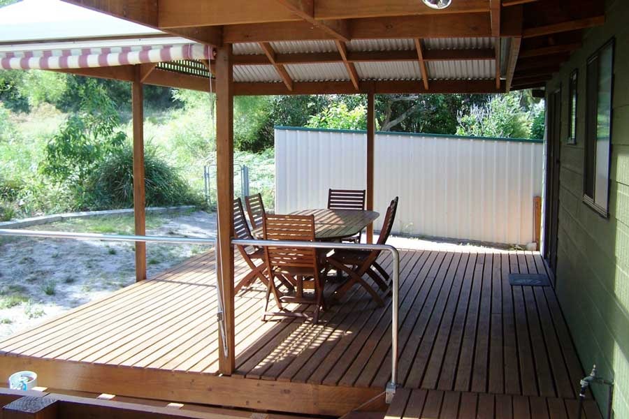 Freycinet holiday apartments Coles bay Patio