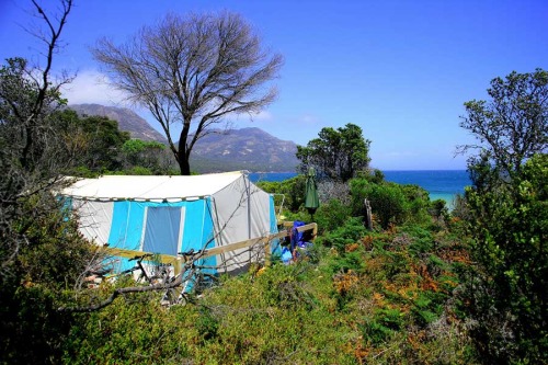 Richardsons Beach camping Tasmania