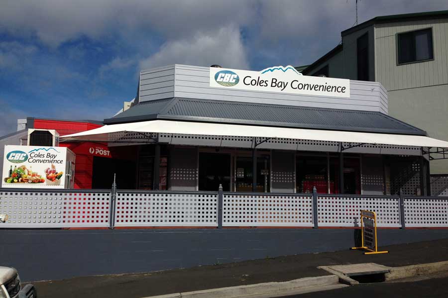 Coles bay convenience tasmanian food