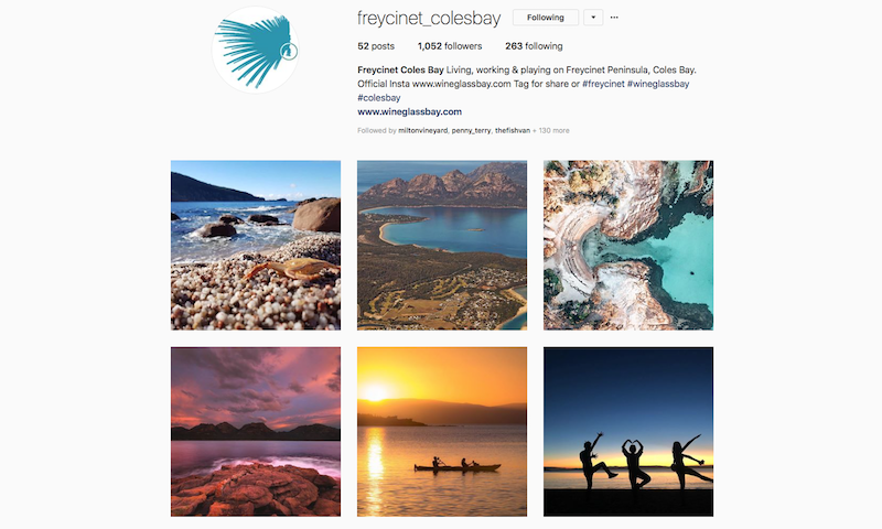 freycinet coles bay instagram